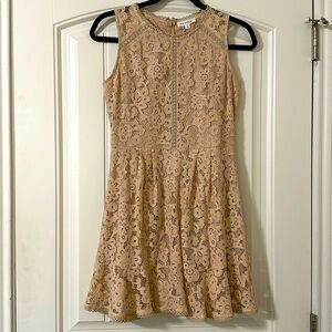 Cream lace dress